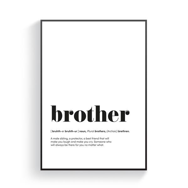 Brother Definition Poster