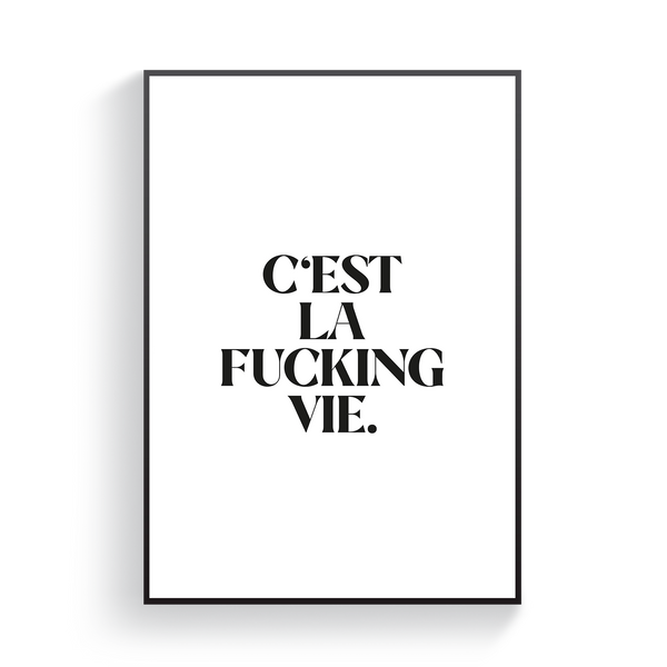 C'est La Vie Poster