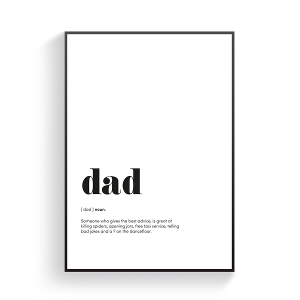 Dad Definition Poster