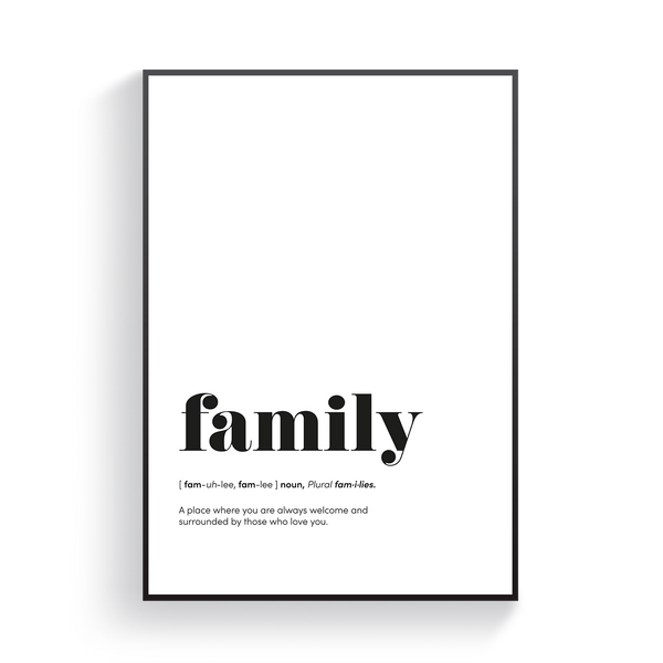 Family Definition Poster