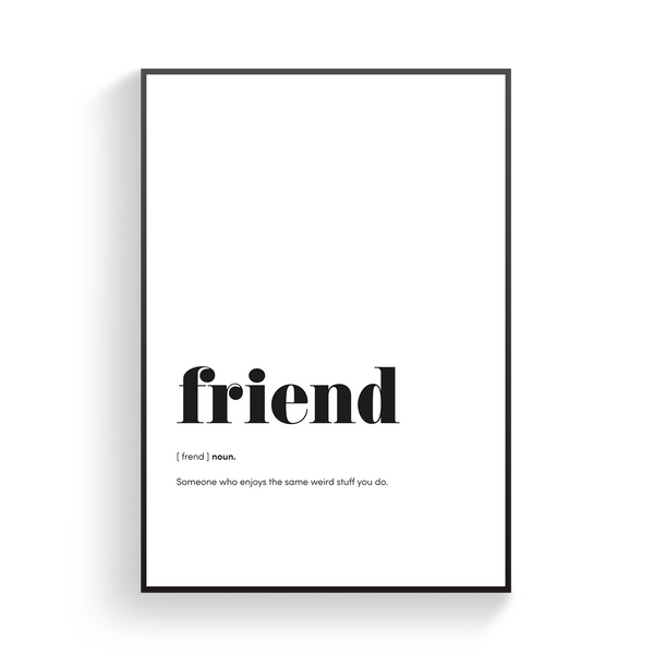 Friend Definition Poster