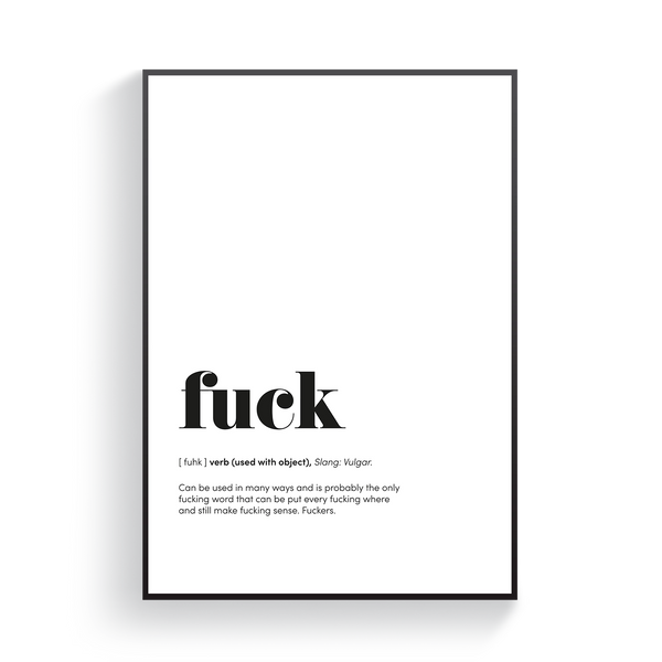 F*ck Definition Poster