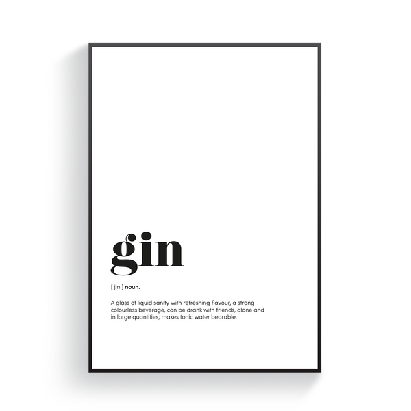 Gin Definition Poster