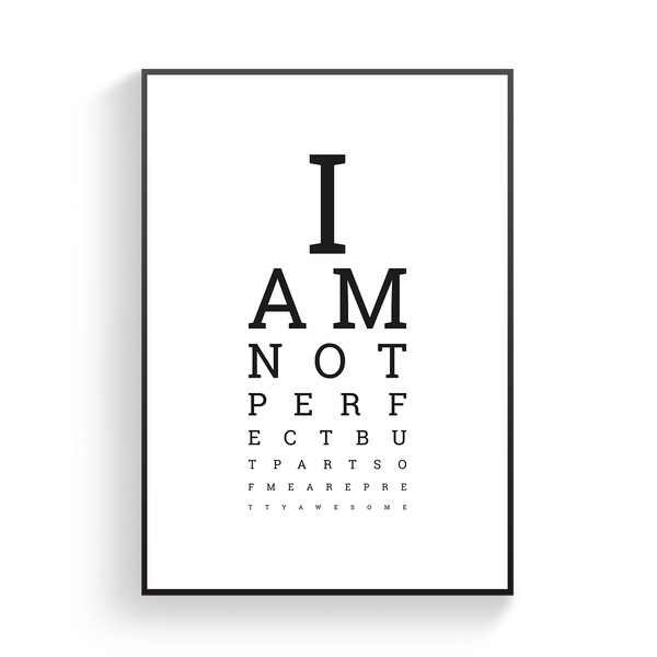 I Am Not Perfect Poster