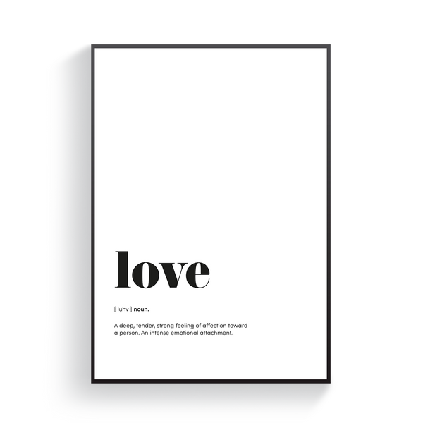 Love Definition Poster