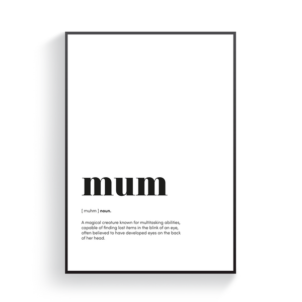 Mum Definition Poster