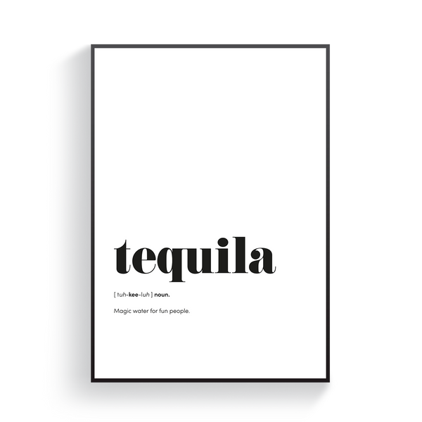 Tequila Definition Poster