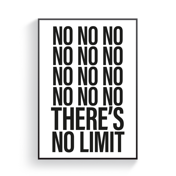 There's No Limit Poster